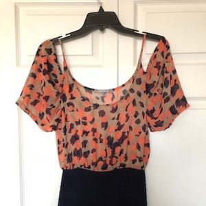 WOW Couture Cold Shoulder Bandage Dress Small